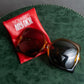 "Christian Dior" Mortal shell amber design square frame sunglasses