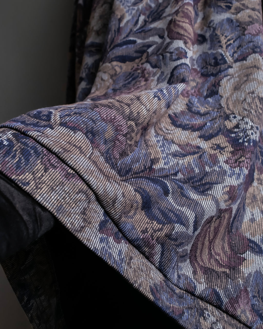 Vintage jacquard floral pattern jacket