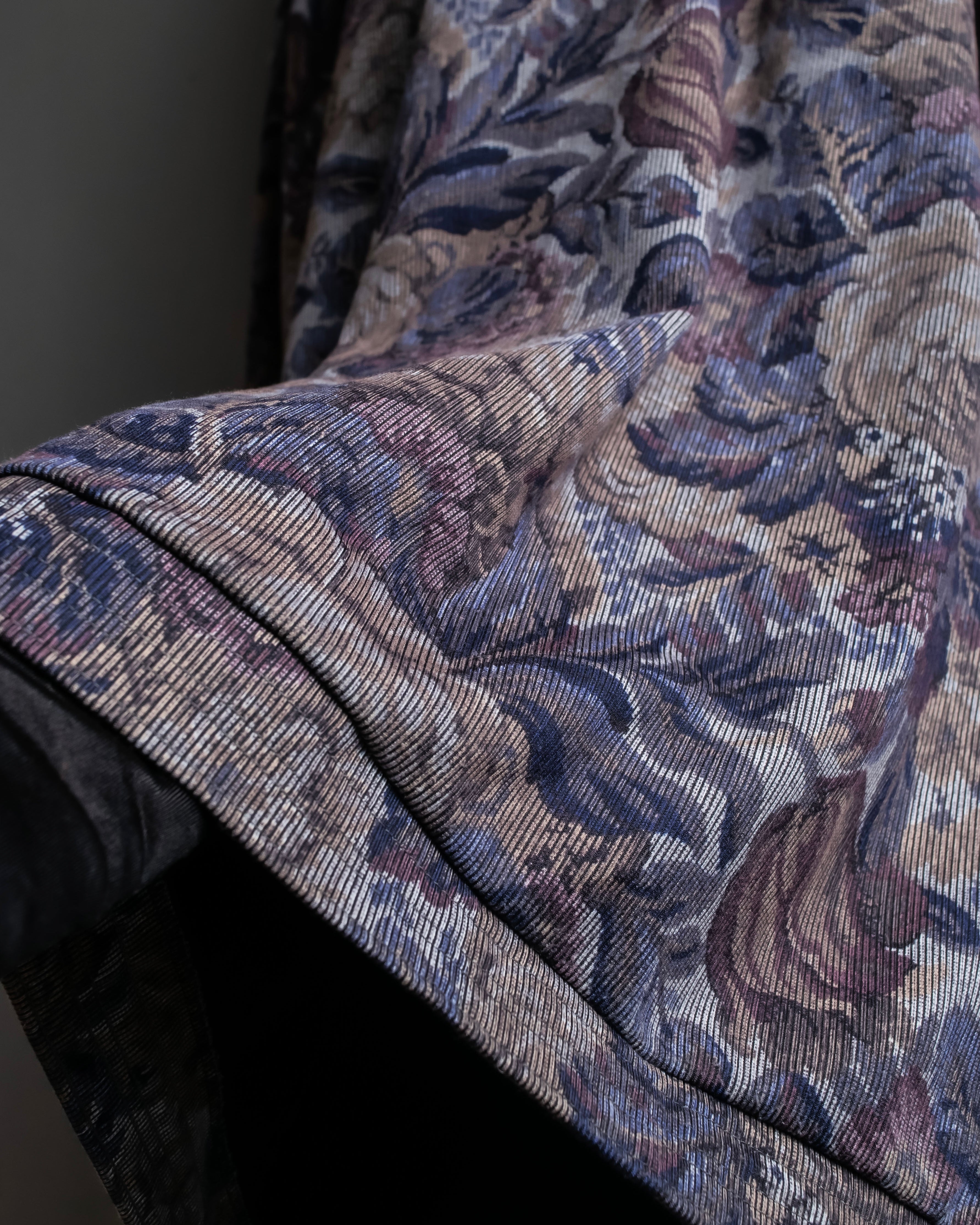 Vintage jacquard floral pattern jacket