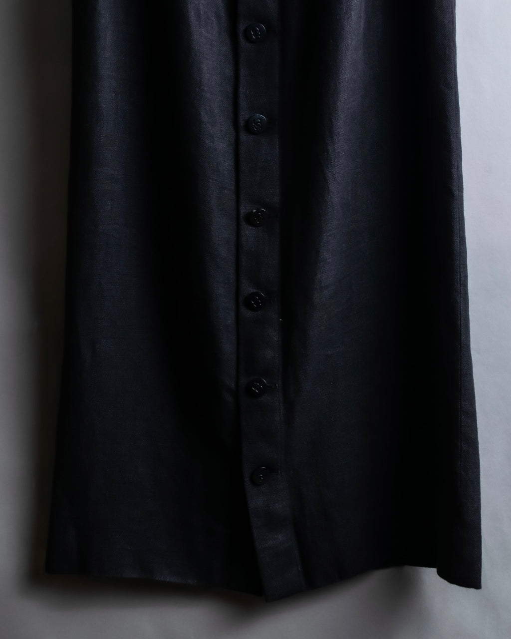 "CHANEL" Back button design flared maxi skirt