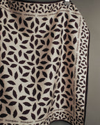 “Yves Saint Laurent” 80’s-90’s Leaf motif logo mini scarf
