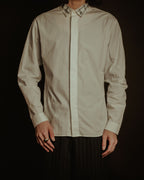 –SPECIAL– "Dior" 2024SS Embroidered grid-collar fly-front shirt