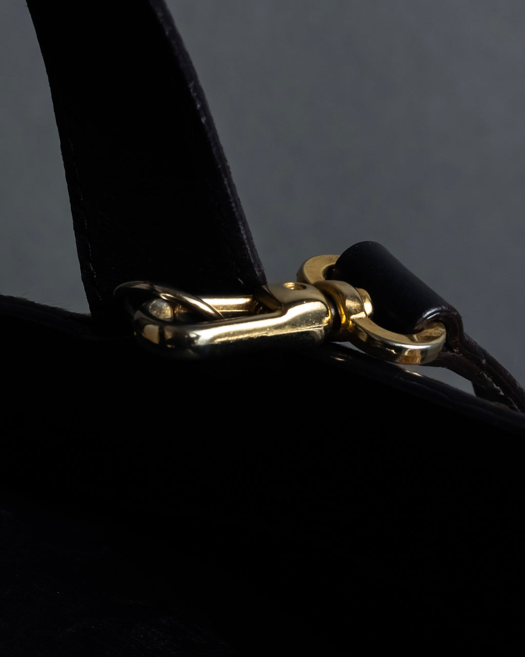 "YVES SAINT LAURENT" Hand-stitched design hair calf leather tote bag