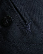 "US navy inspired lace back wide sailor pants"