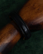 "LOEWE" Anagram logo engraved leather bangle