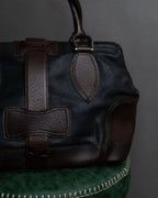 "BALENCIAGA" Circle lock design leather doctor bag