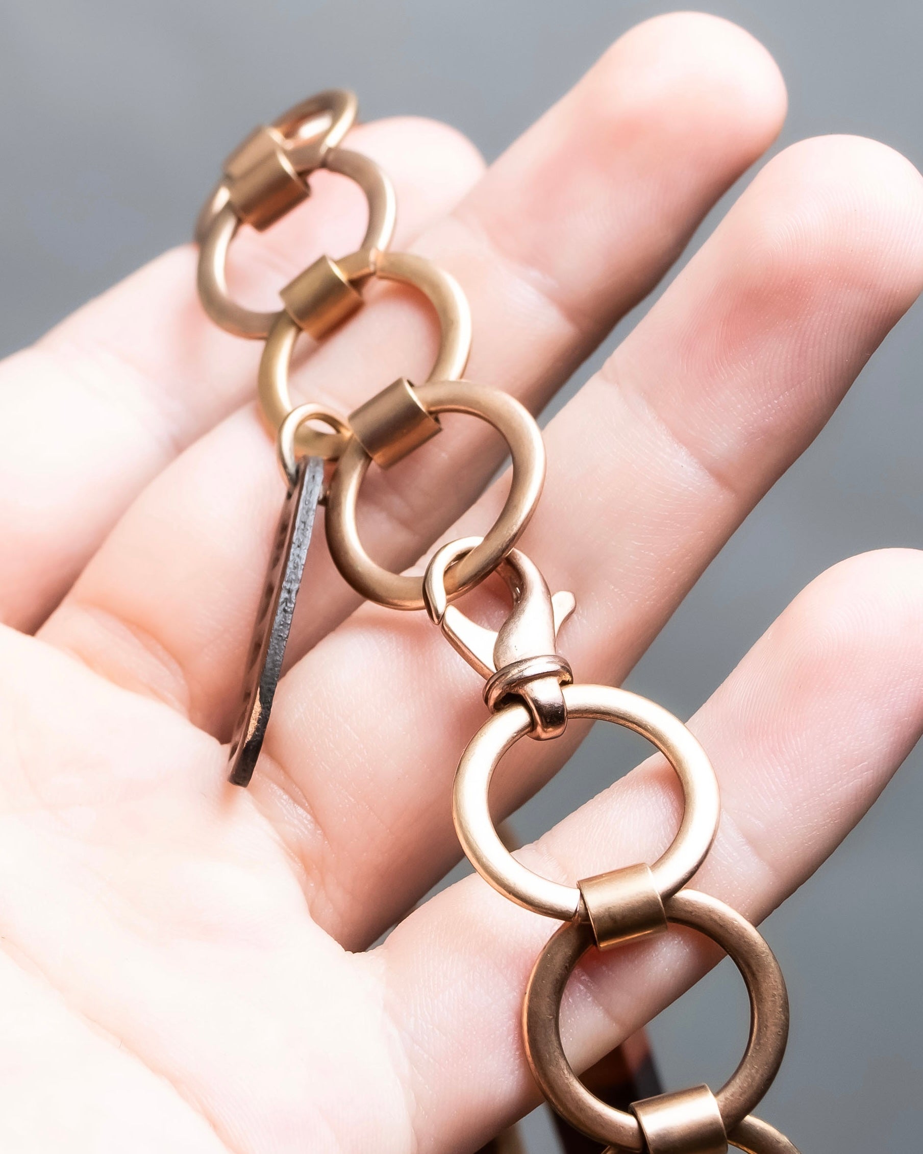 "MARNI" Large tree and chain combination necklace