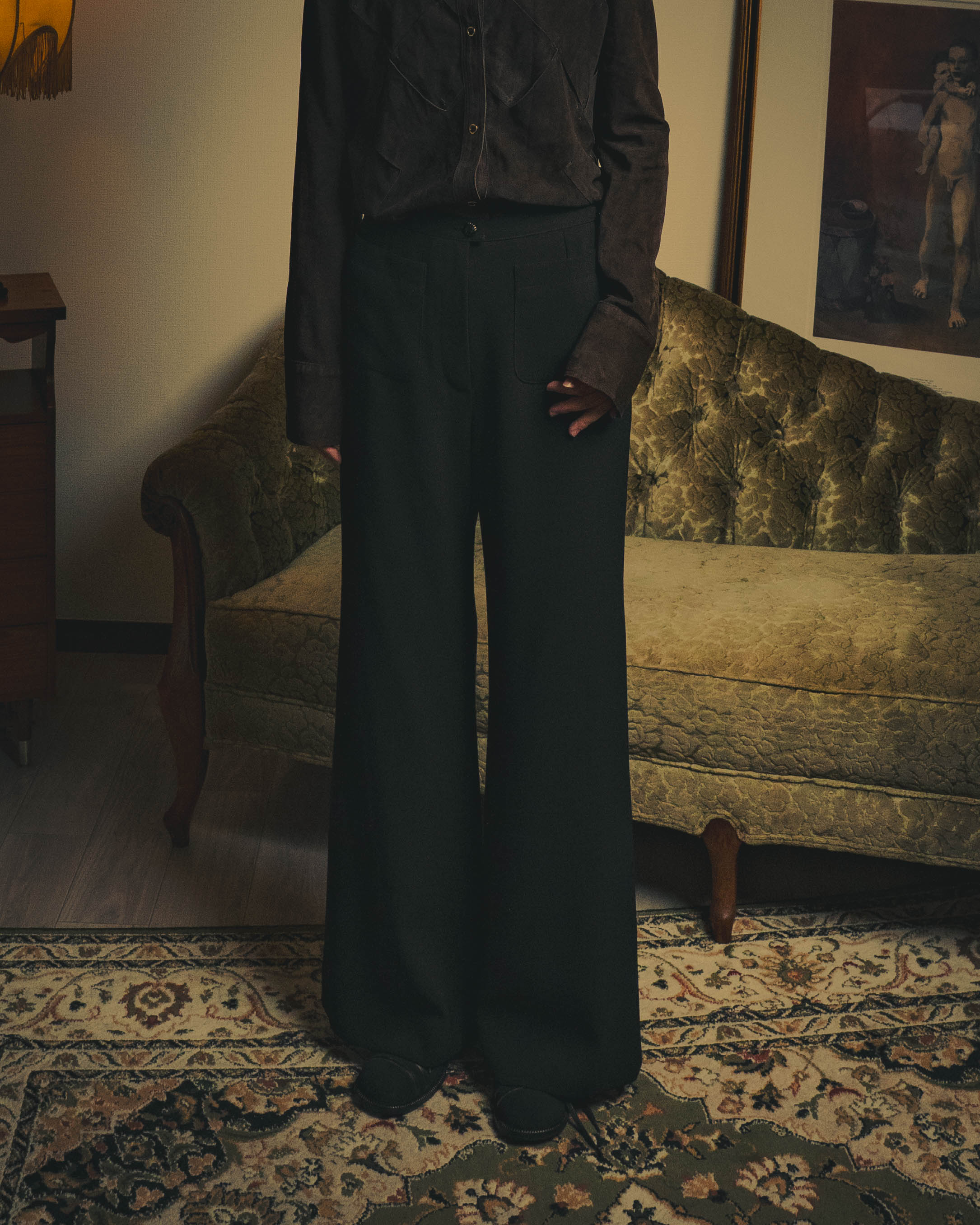 -SPECIAL- "CHANEL" 99SS  Dramatic wide-leg trousers