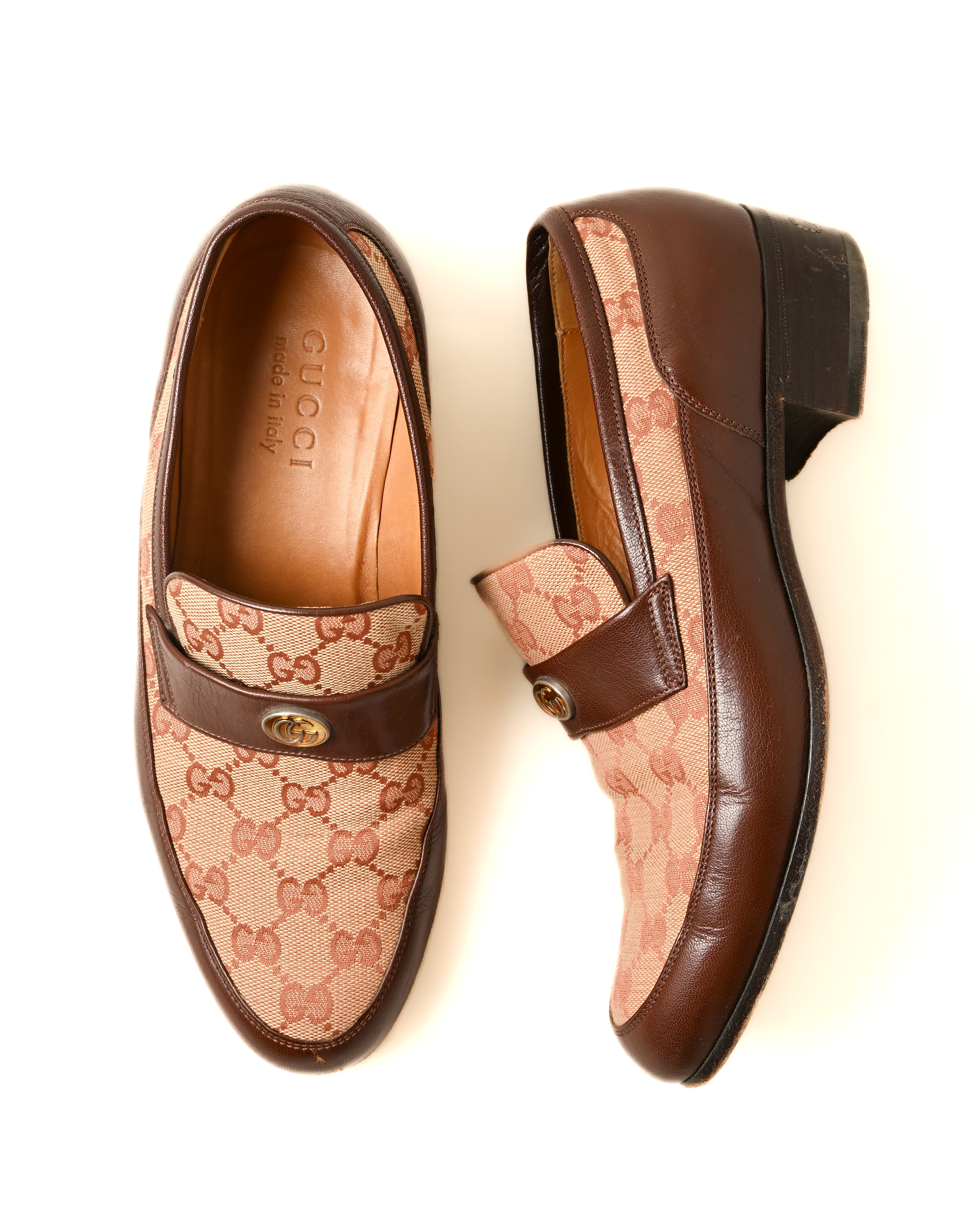 GUCCI/ GG Canvas Heal Loafer