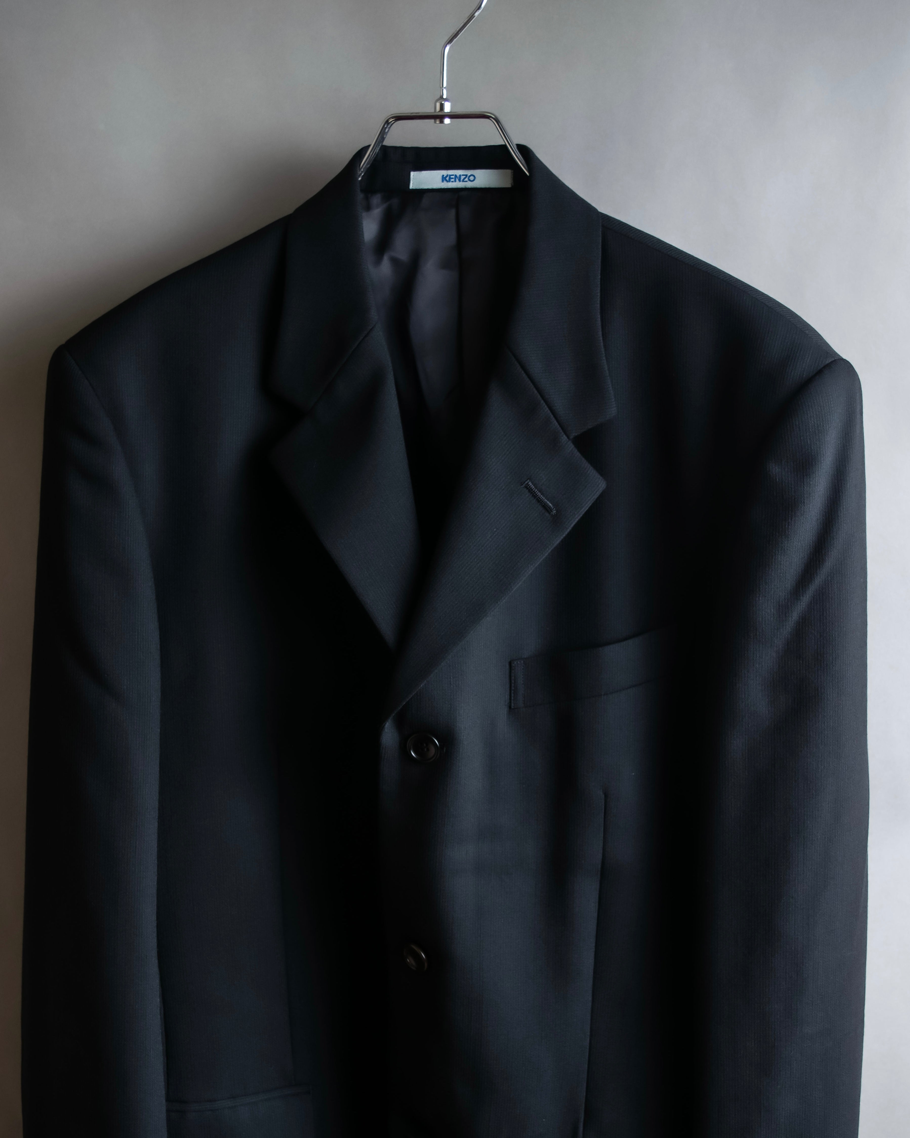 "KENZO" Classic detail black tailored jacket