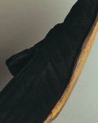 "LOEWE" 80's-00's Black suede loafer pumps