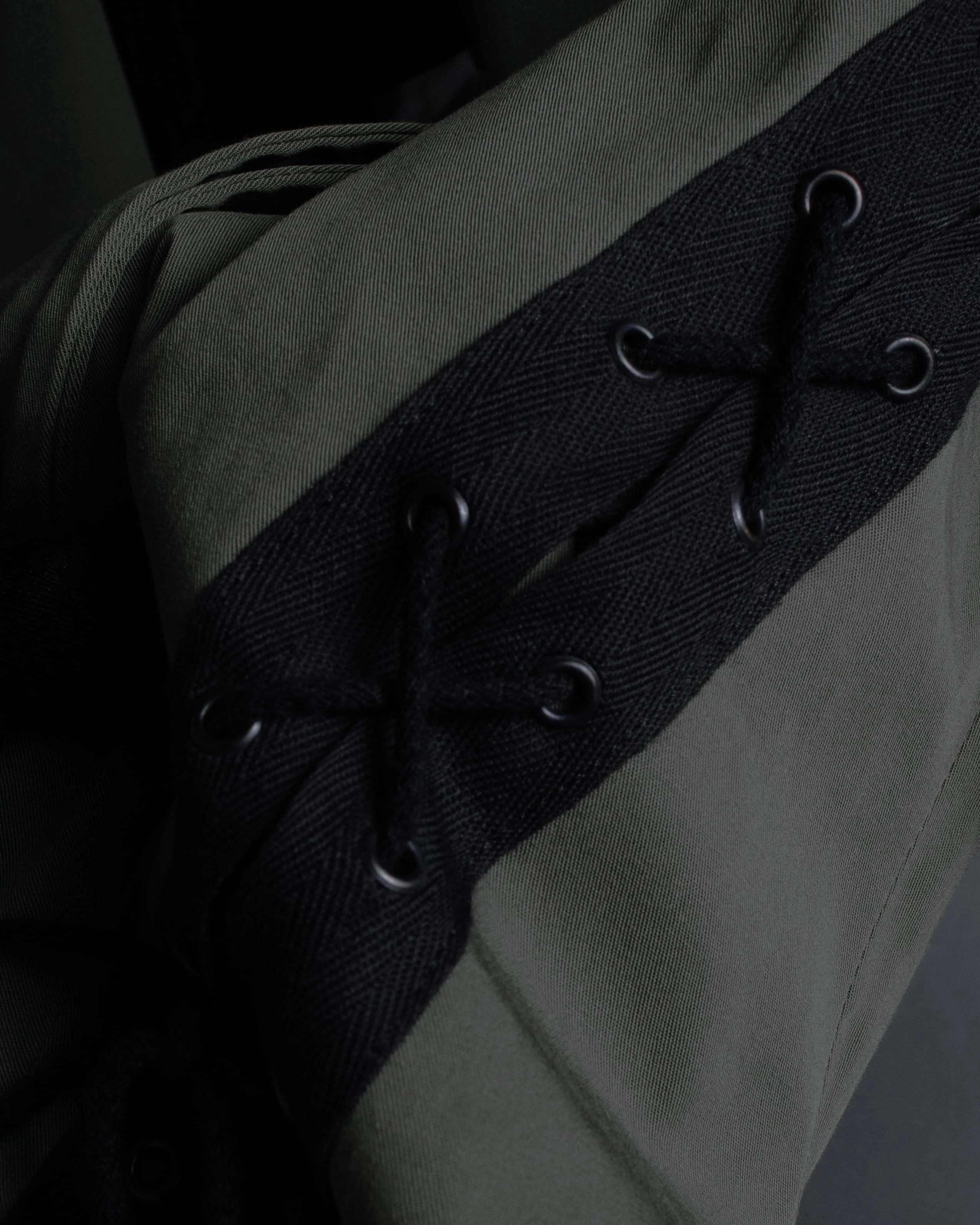 "MCQ Alexander McQueen" Lace-up panel design shaped jacket