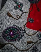 “Christian Dior” 80’s-90’s Jewelry motif monogram silk scarf