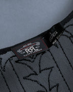 "RRL Ralph Lauren" Sequined beaded plant motif tulle sleeveless dress