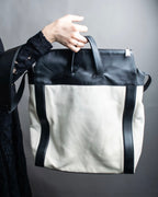 "BOTTEGA VENETA" 19AW Canvas & leather combination 2way bag