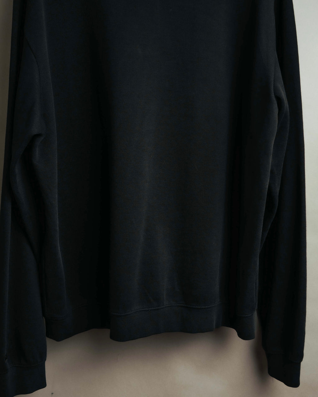 -MOOD Vintage Collections- 00’s Minimal black supima cotton knit