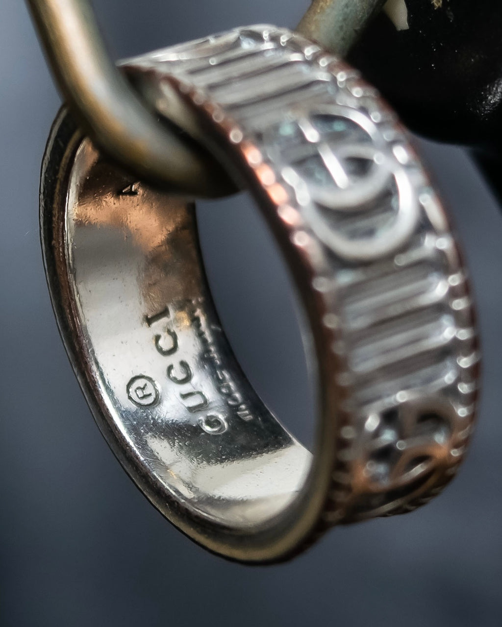 "GUCCI" GG marmont silver 925 ring
