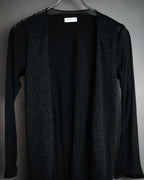 “DRIES VAN NOTEN” 90’s–Early 00’s Cashmere and silk layered belted cardigan