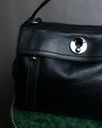 "YVES SAINT LAURENT" Muse Two series grain leather one-handle bag