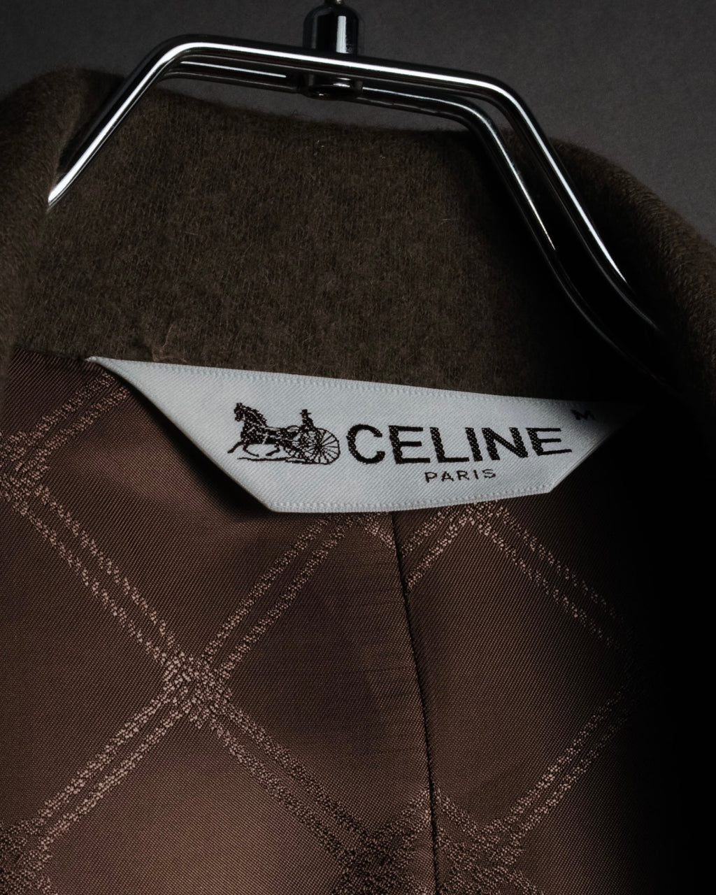 "CELINE" 70’s-80’s Archive sulky embroidered gown coat