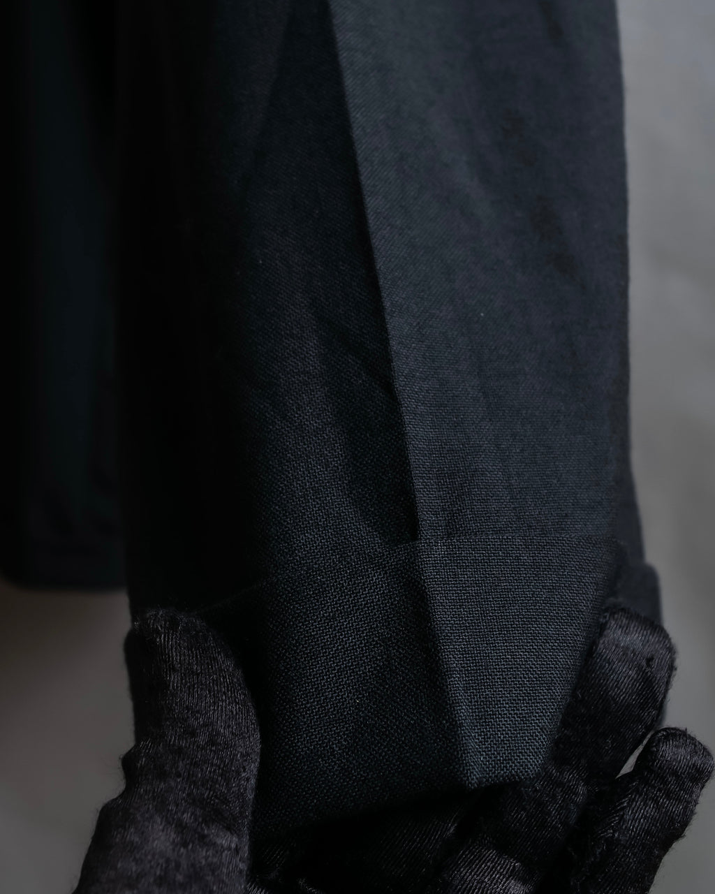 "Vintage high-waisted wide tapered slacks"