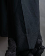 "Vintage high-waisted wide tapered slacks"