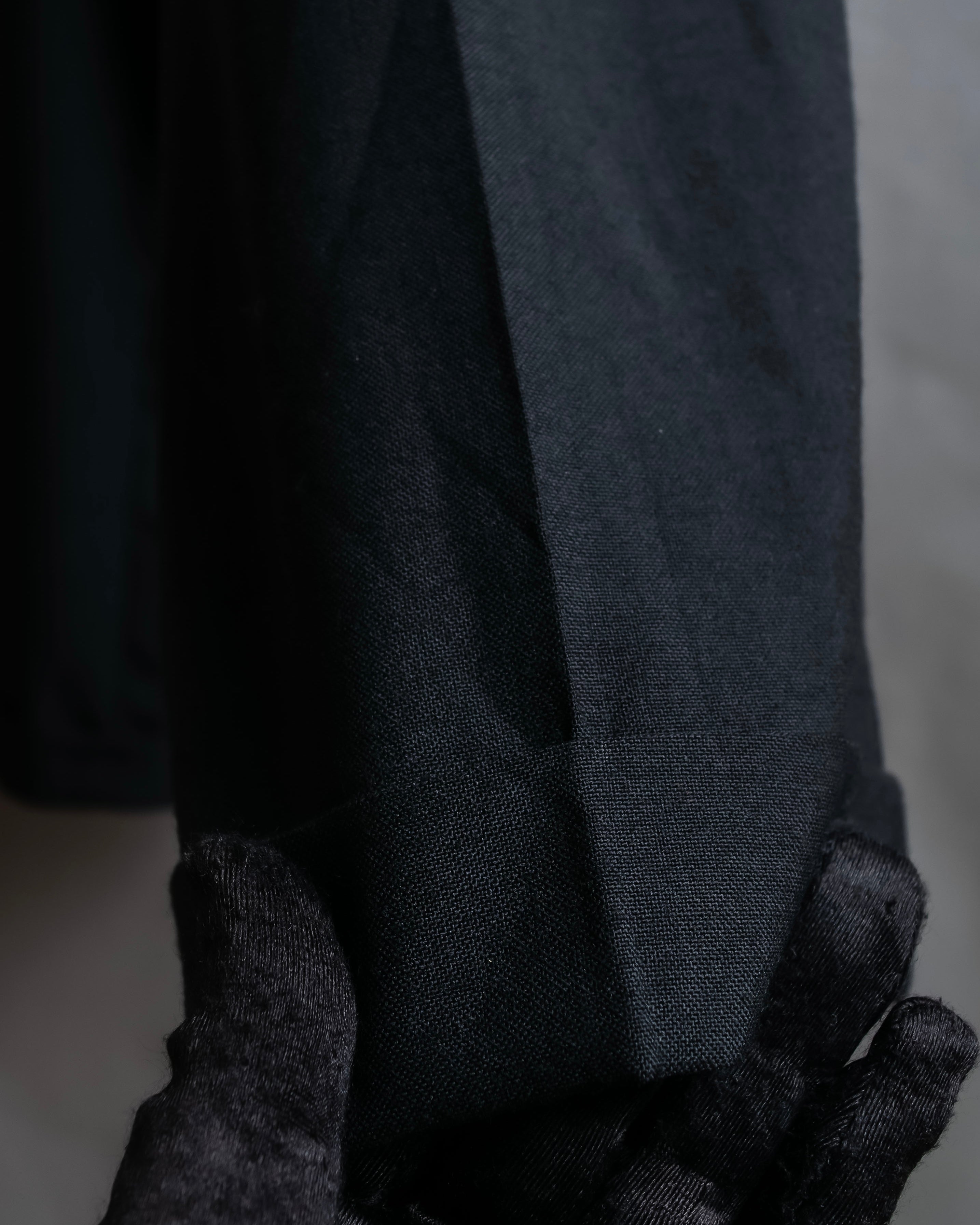 "Vintage high-waisted wide tapered slacks"