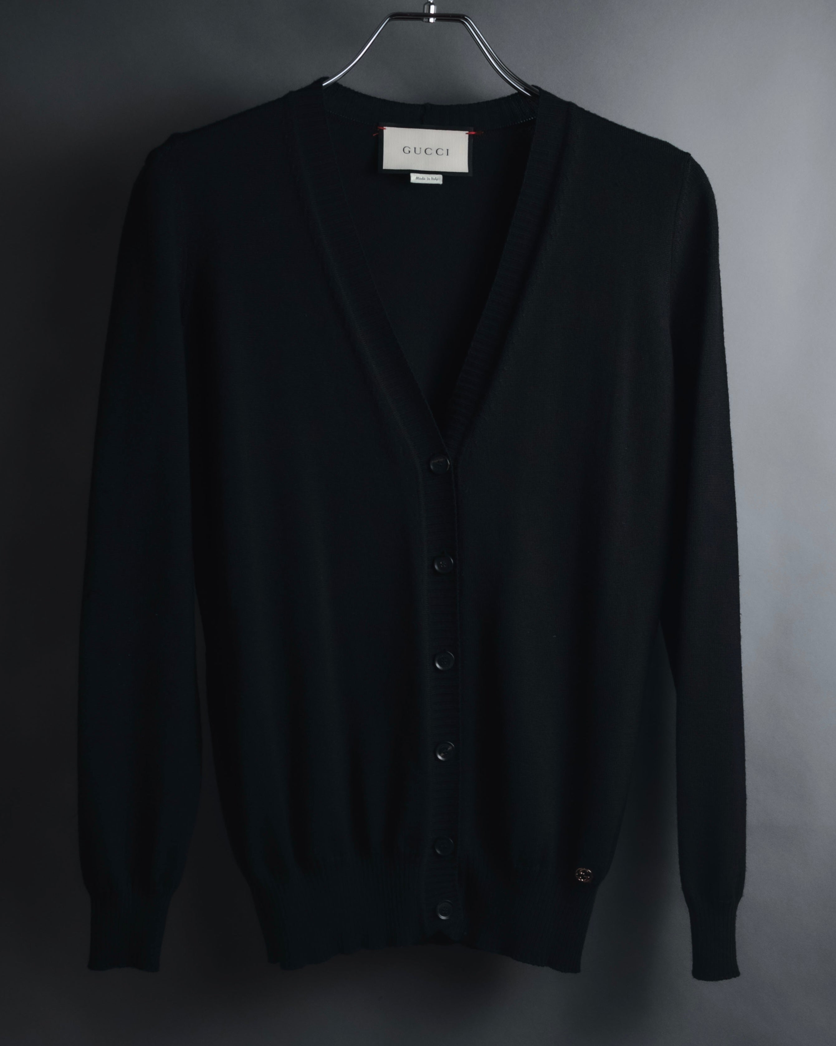 "GUCCI" Michele-era refined emblem cardigan