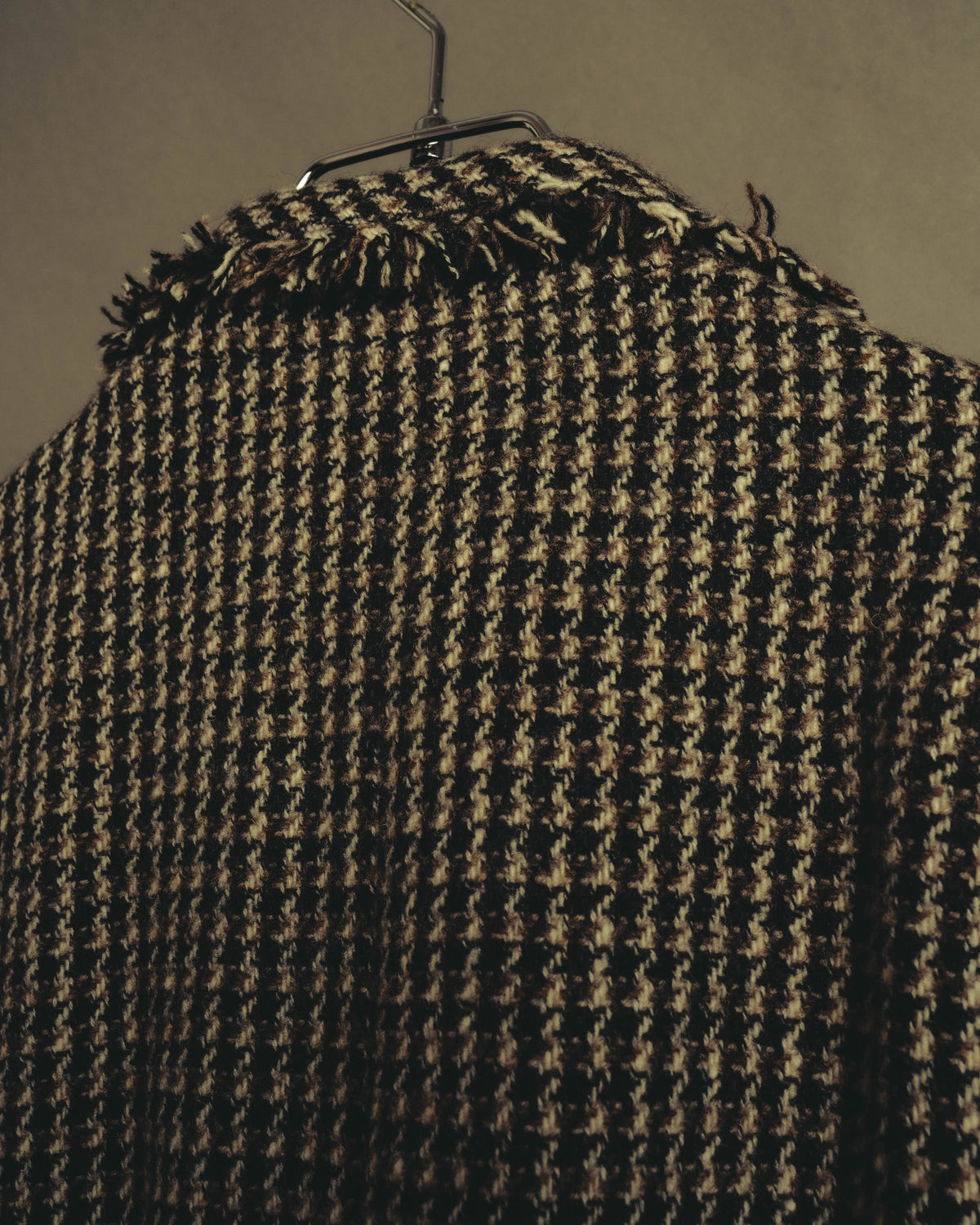 "BURBERRY LONDON" 00's-10's Fringed tweed blazer