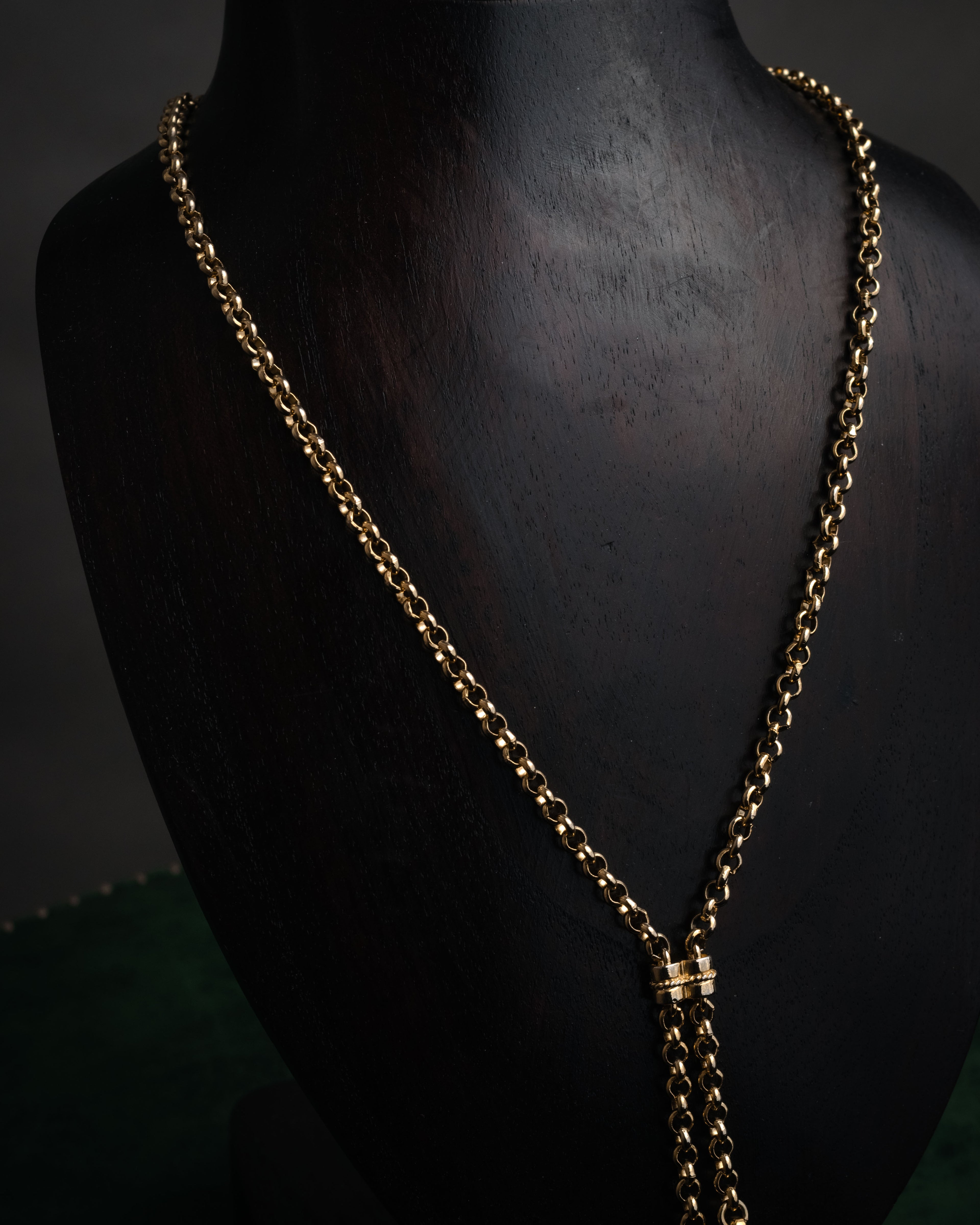 –SPECIAL– “SONIA RYKIEL” 80’s-90’s Tassel lariat chain necklace