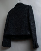 "GUCCI" Compact pattern bouclé wool jacket