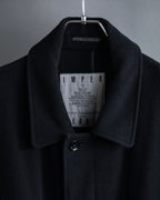 "YOHJI YAMAMOTO" Straight line stand collar coat