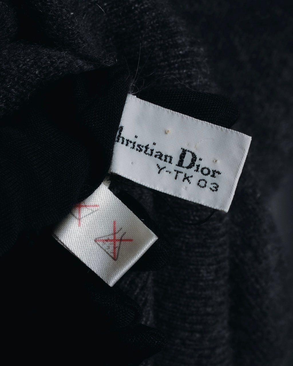 Cardigan de punto con botones de joya de los años 90 de Christian Dior