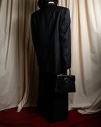 "Dolce & Gabbana" Pinstripe vertical lines emphasized tailored jacket