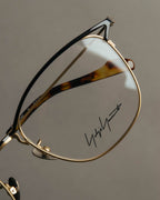 “Yohji Yamamoto” 2019-2021 Y motif browline optical glasse
