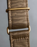 "BALENCIAGA" Nylon＆crocodile leather combination design boston bag