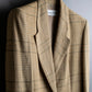 "Christian Dior" Glen check pattern beautiful shape tailored jacket