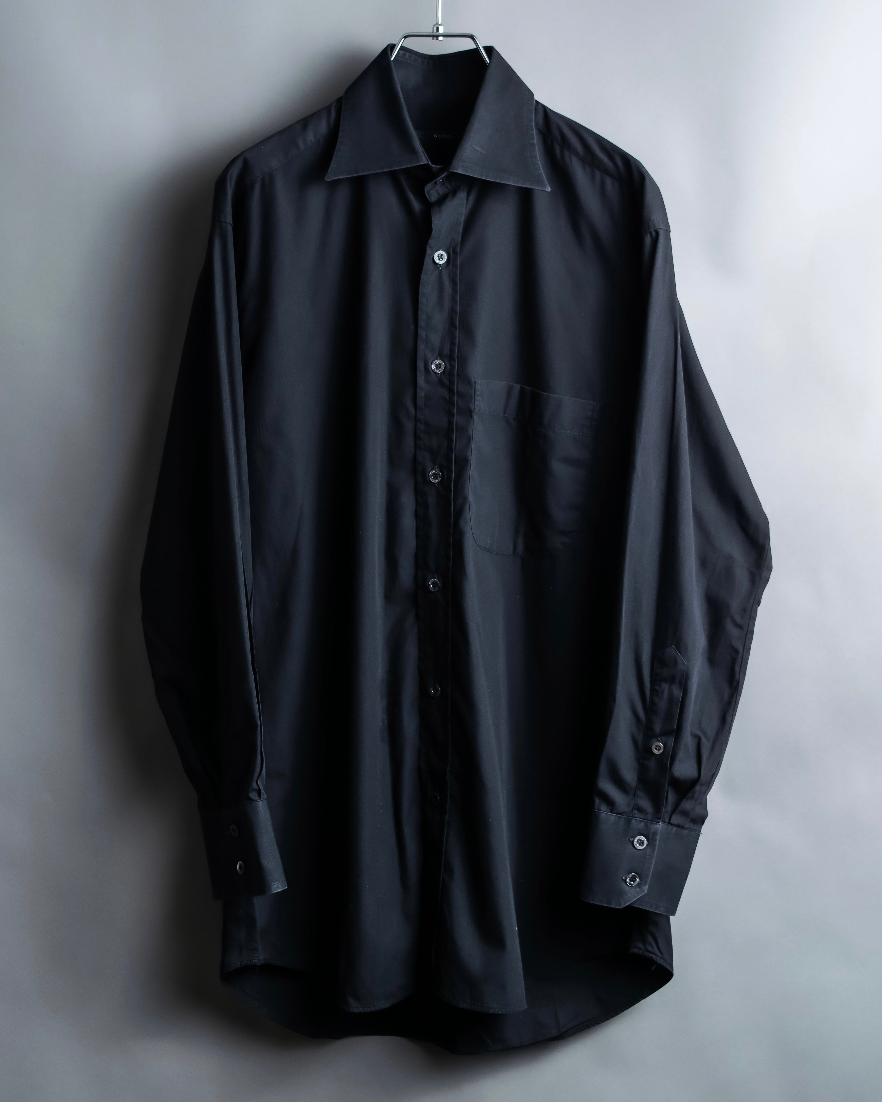 "GUCCI" Horizontal collar oversized shirt