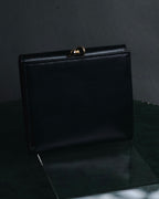 "Salvatore Ferragamo" 90’s Gancini clasp kiss lock tri fold wallet