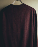 "GUCCI" 90's-00's Deep burgundy v-neck knit sweater