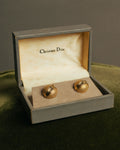 “Christian Dior” 80’s-90’s Textured dome cufflinks