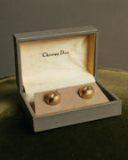 “Christian Dior” 80’s-90’s Textured dome cufflinks