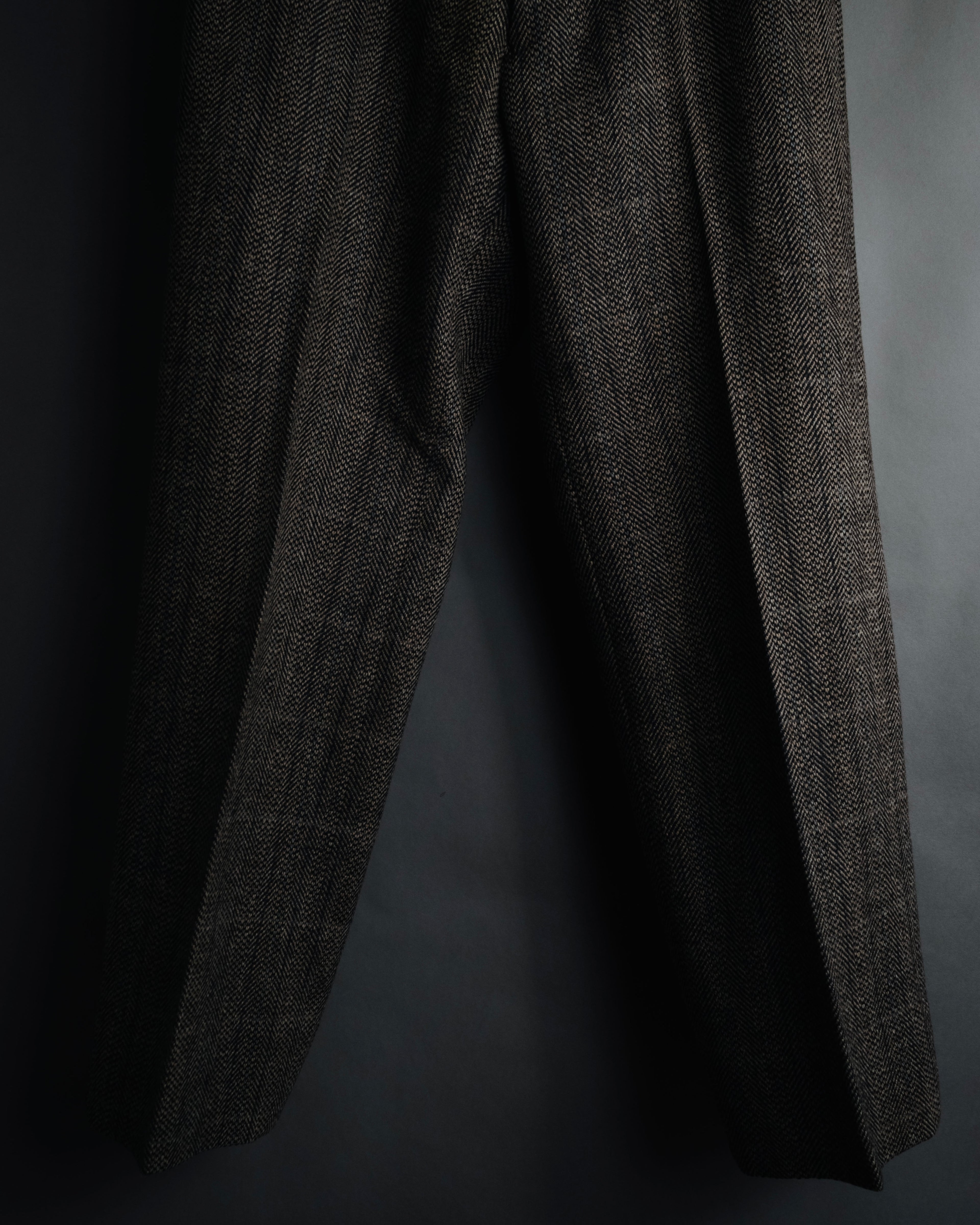 "Burberrys" 90’s Herringbone tweed wool suit set