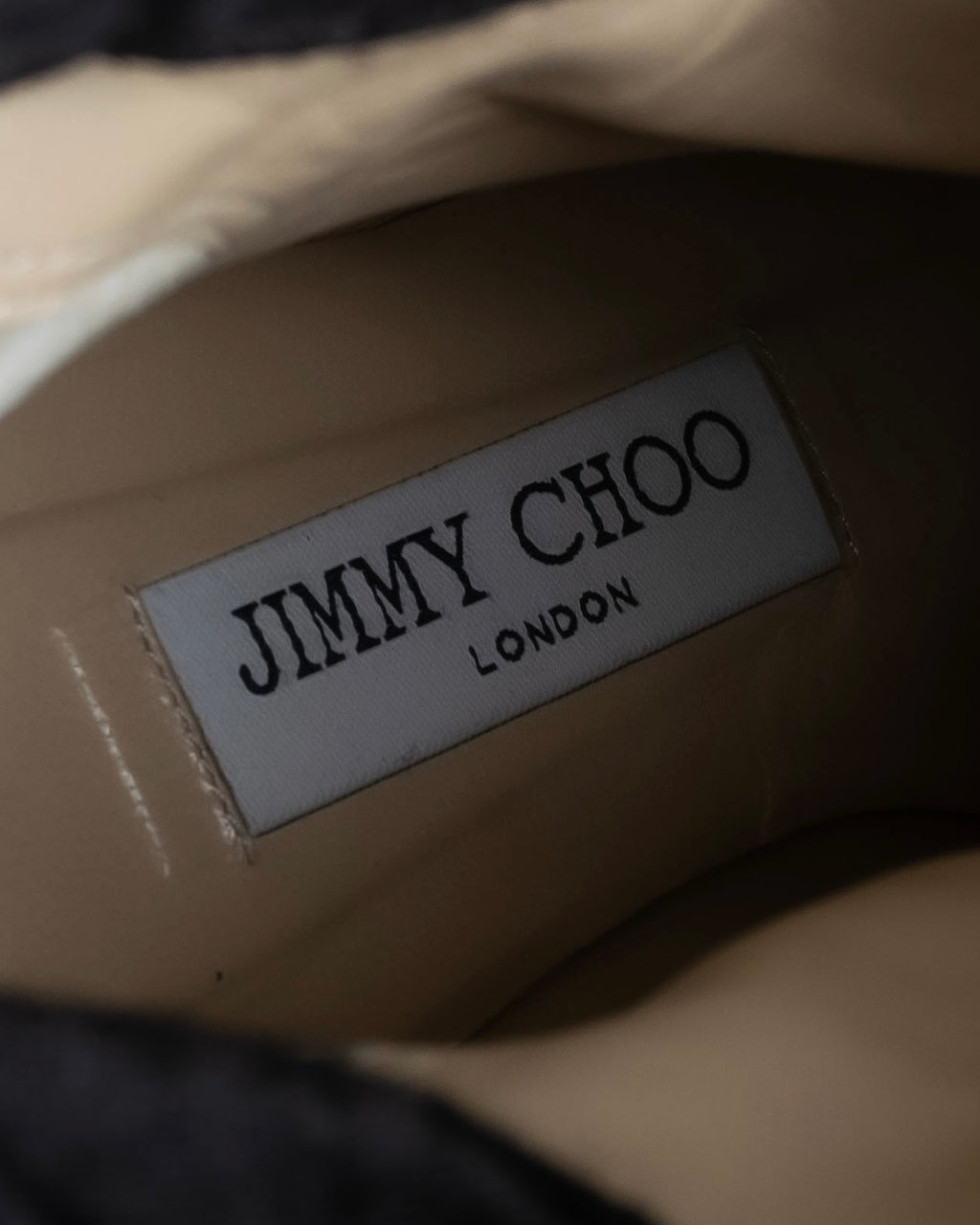 "Jimmy Choo" Bejeweled leather long boots