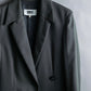 "MM6 MAISON MARGIELA" Wrap front oversized tailored jacket