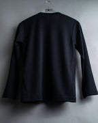 "COMME des GARCONS" Belt pattern docking design knit sew