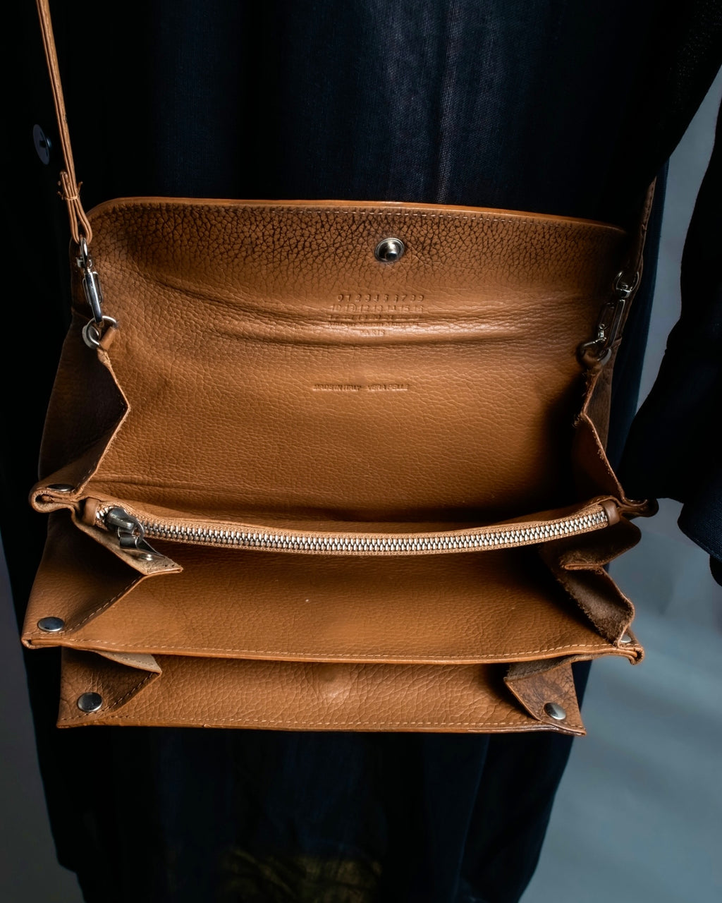 "Maison Martin Margiela" Compact Shoulder Special Leather Bag