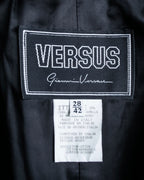 "Versus Versace" Belted design short length stencolor coat