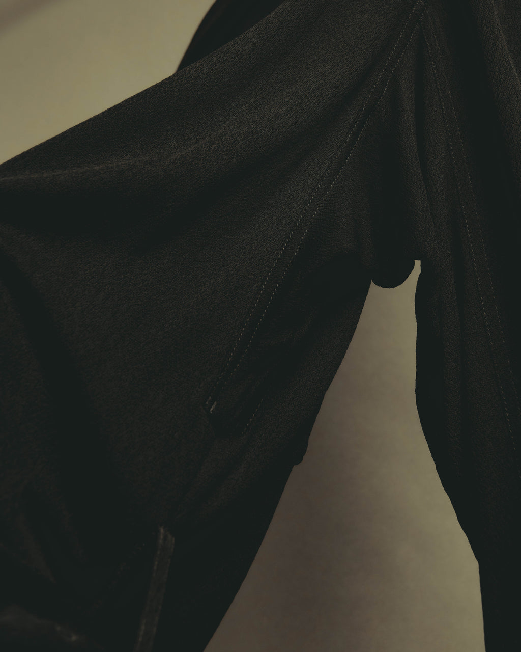 -SPECIAL- “HERMÈS” 00’s Jean Paul Gaultier era belted four-zip long cardigan