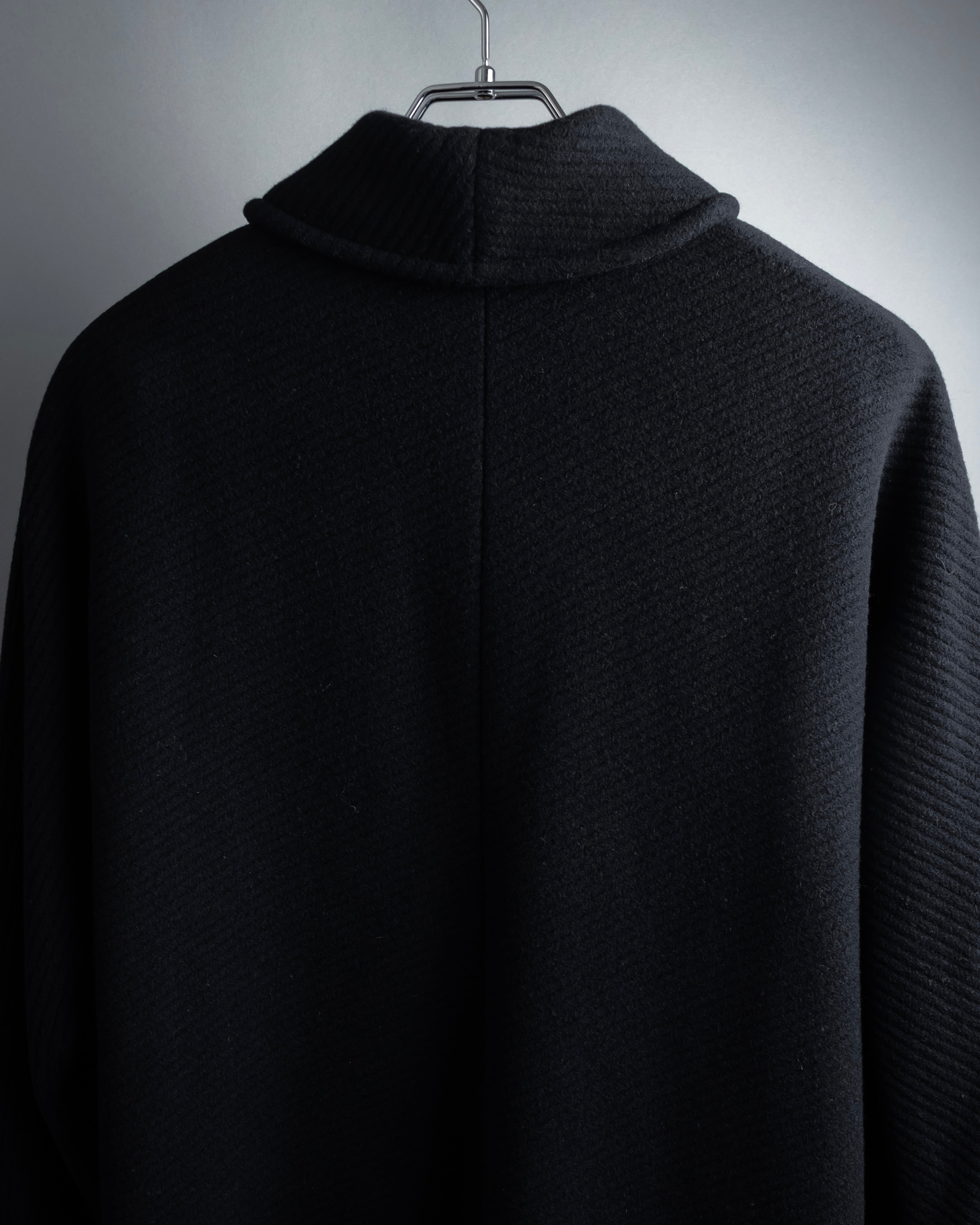 "Valentino Garavani"Shawl collar A-line silhouette long coat